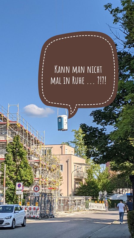 „Schwebe-Klo“ in Haar (2022)